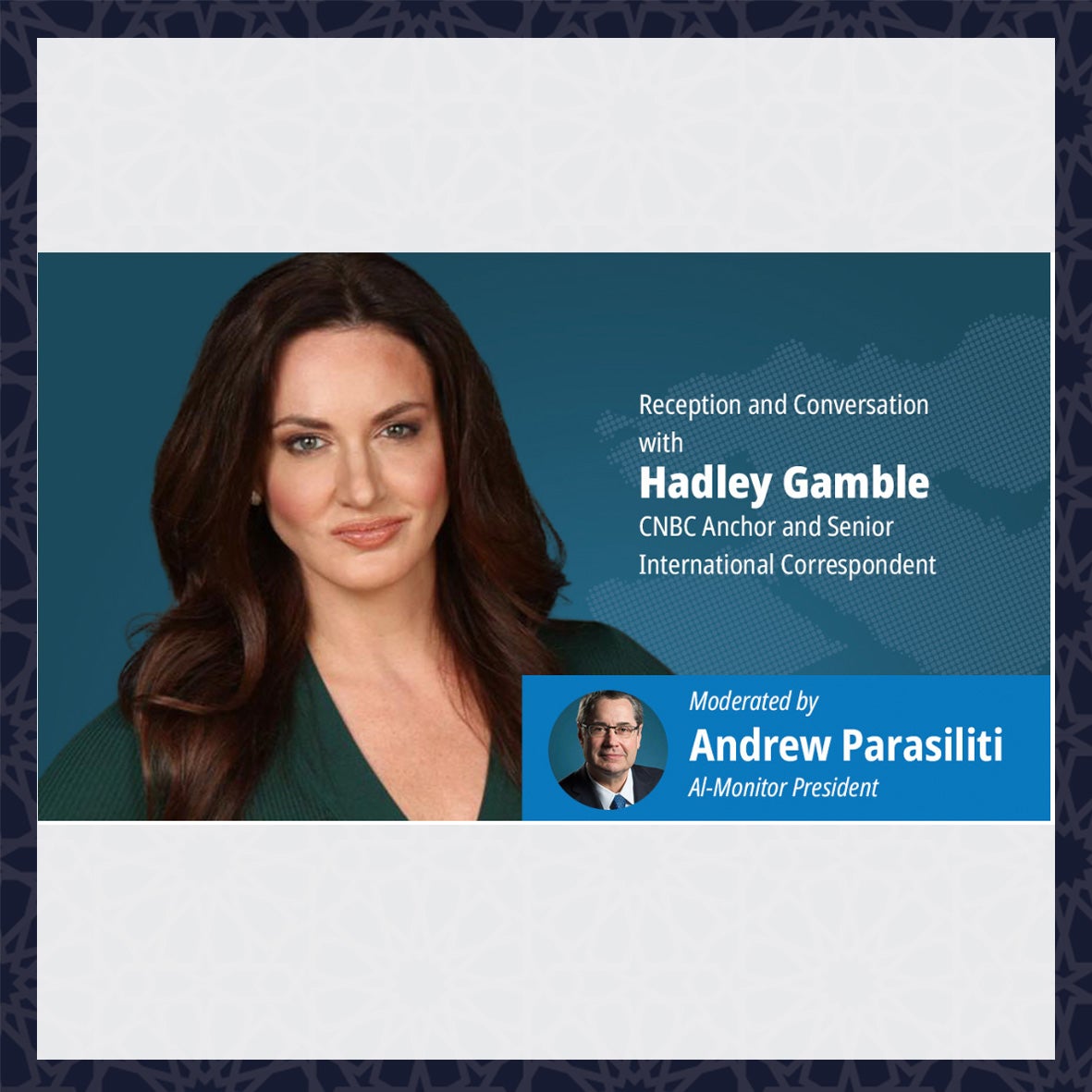 Reception And Conversation With Hadley Gamble, CNBC Anchor - The U.S.-U ...